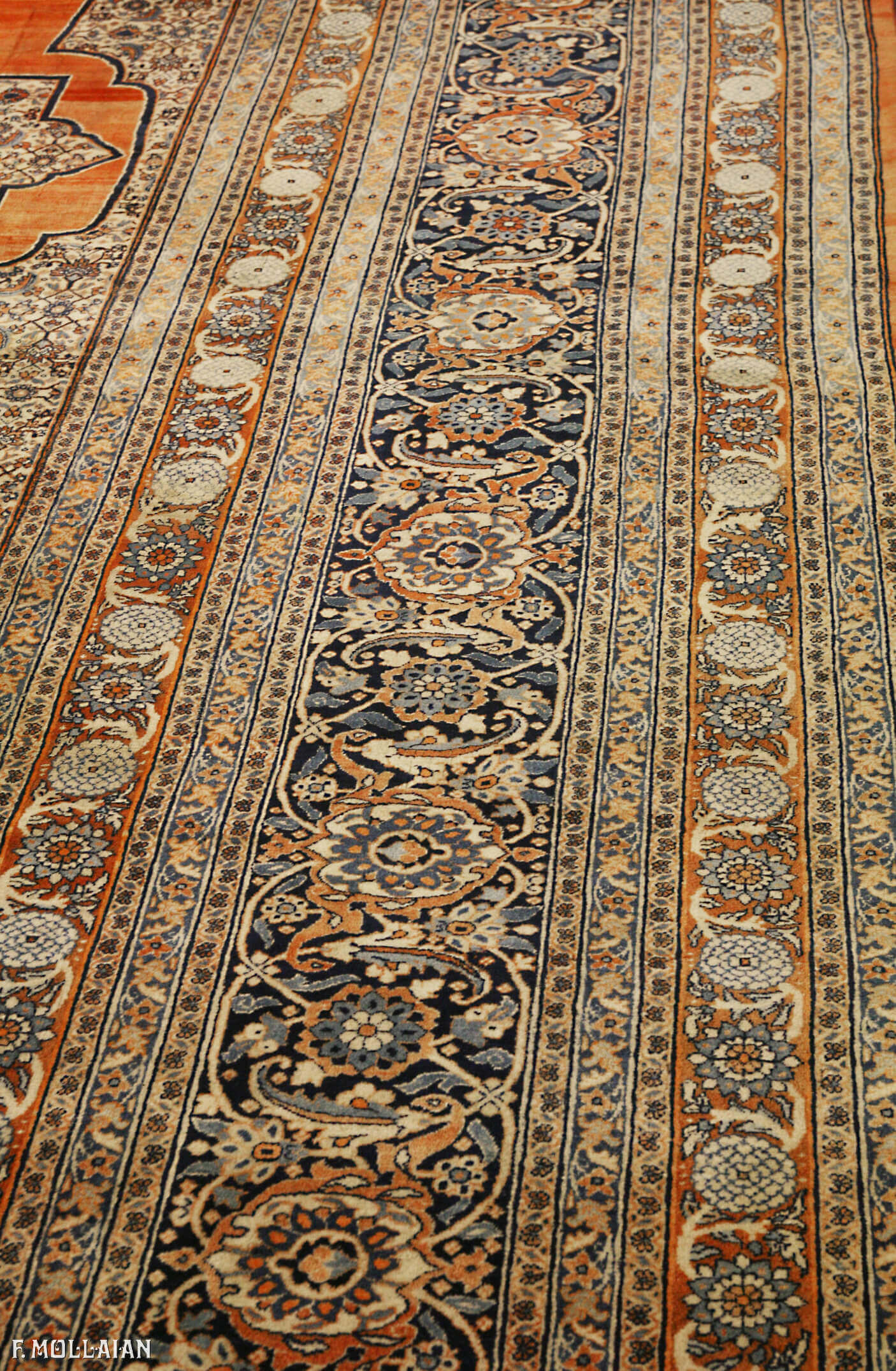 Tapis Persan Antique Tabriz Hadji djalili n°:49466683